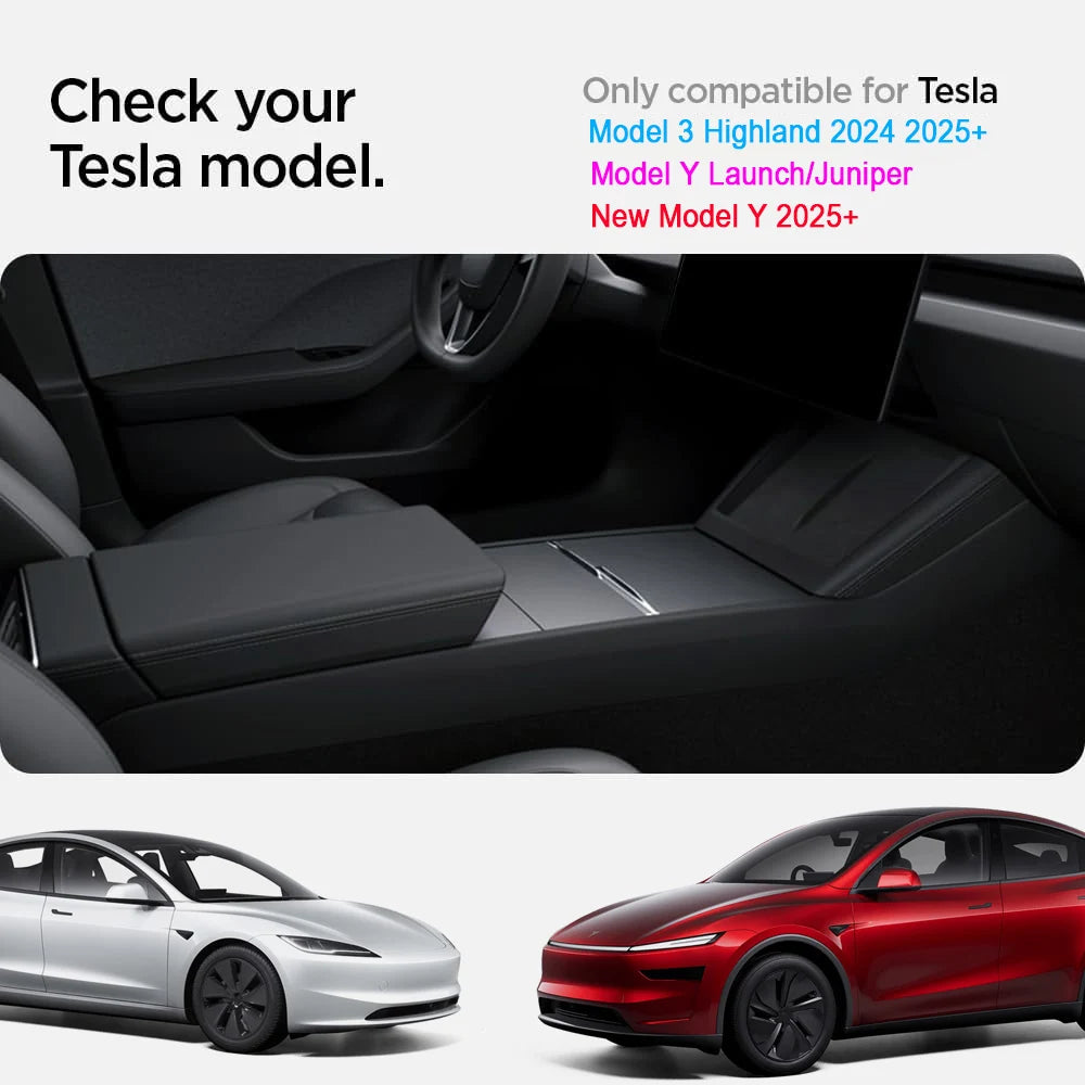 Center Console Organizer Tray for Tesla Model Y Juniper & Model 3 2025 Cup Holder Armrest Hidden Storage Box Drawer Accessories