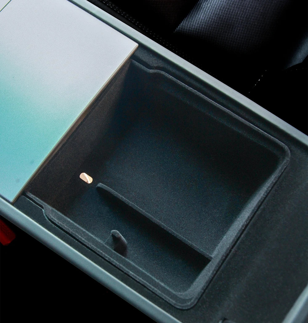 Center Console Organizer Tray for Tesla Model Y Juniper & Model 3 2025 Cup Holder Armrest Hidden Storage Box Drawer Accessories